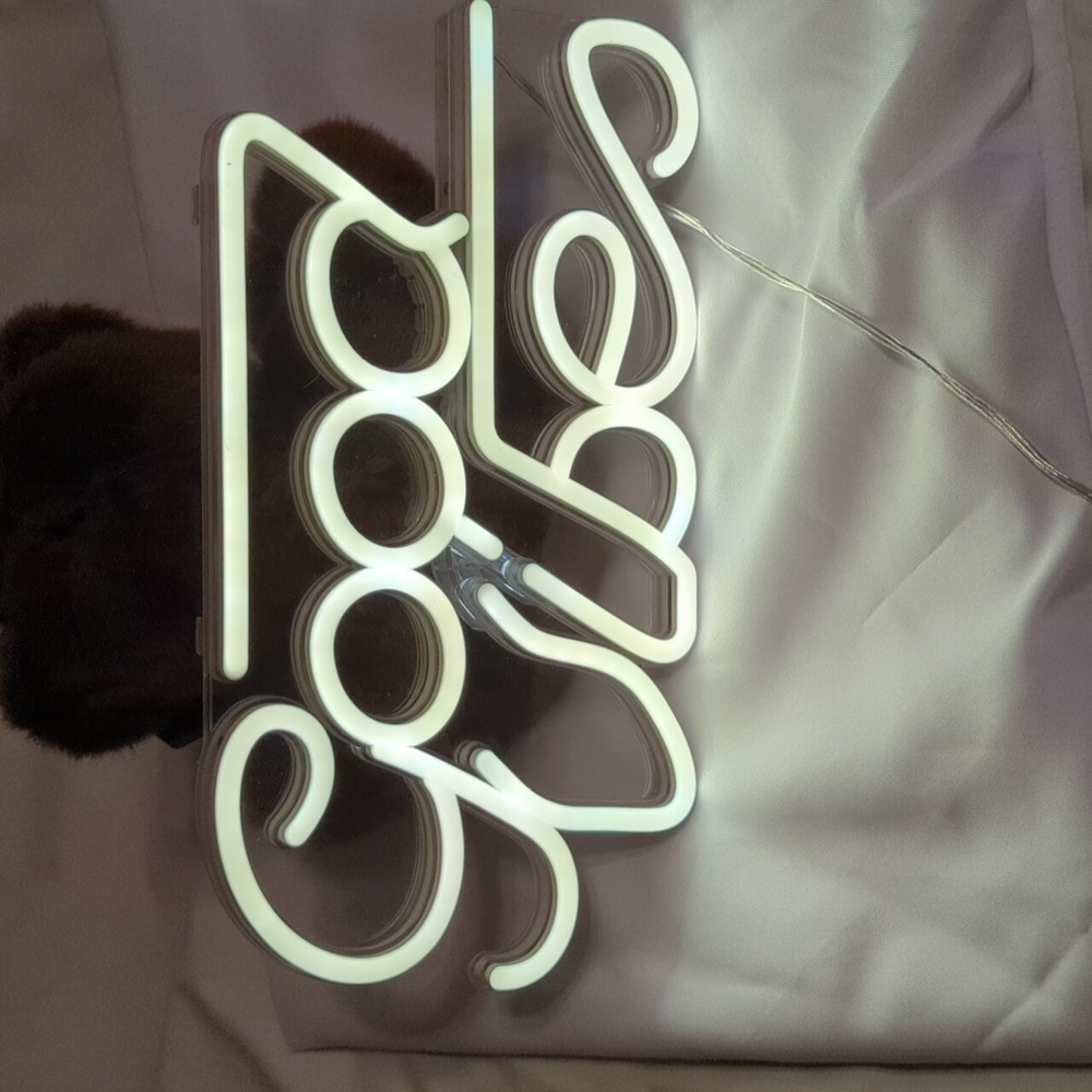 Urban Outfitters Good Vibes Neon Wall Light